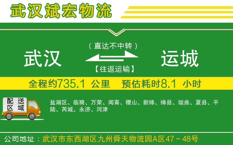 武漢到運城貨運公司