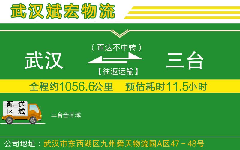 武漢到三臺物流公司