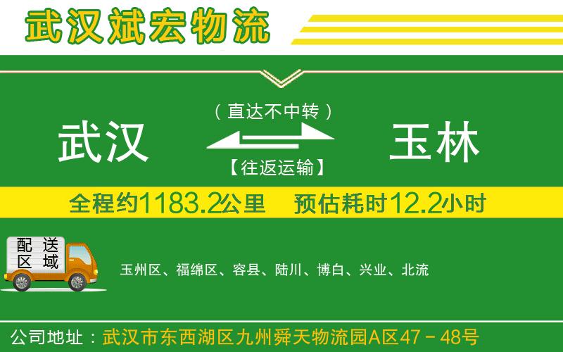 武漢到玉林物流公司