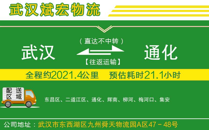 武漢到通化物流公司