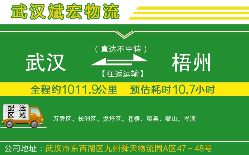 武漢到梧州貨運(yùn)公司