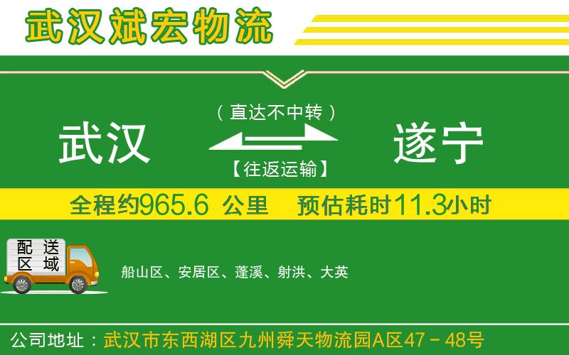 武漢到遂寧物流公司