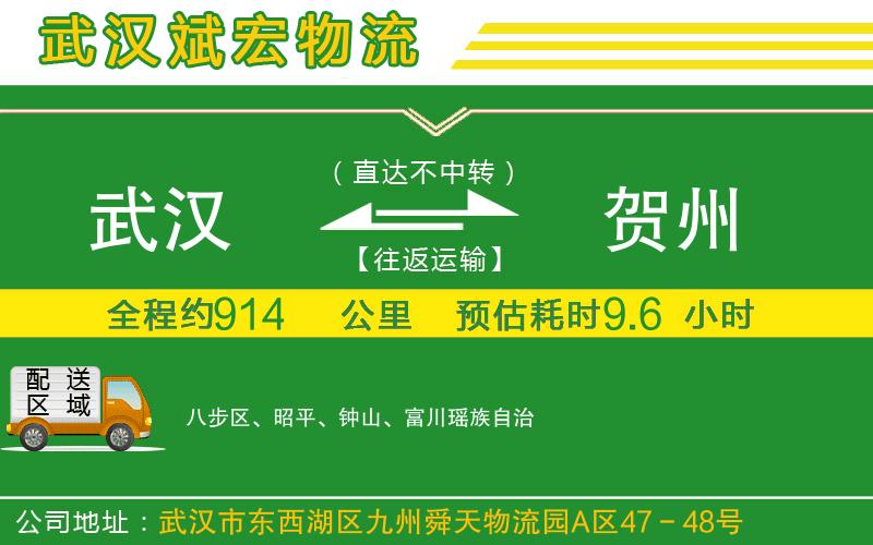 武漢到賀州貨運公司