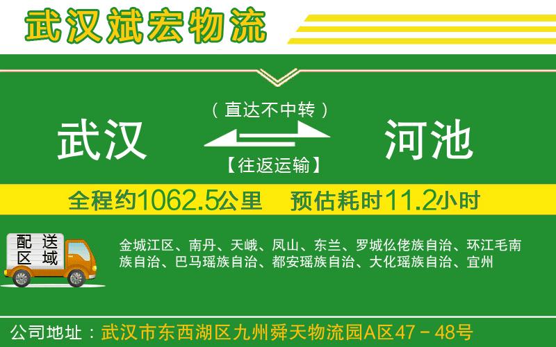 武漢到河池貨運專線