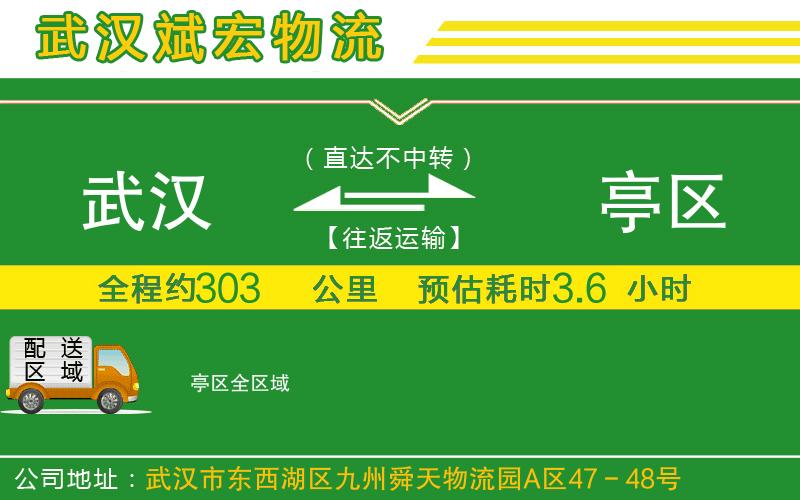 武漢到猇亭區(qū)貨運(yùn)專線
