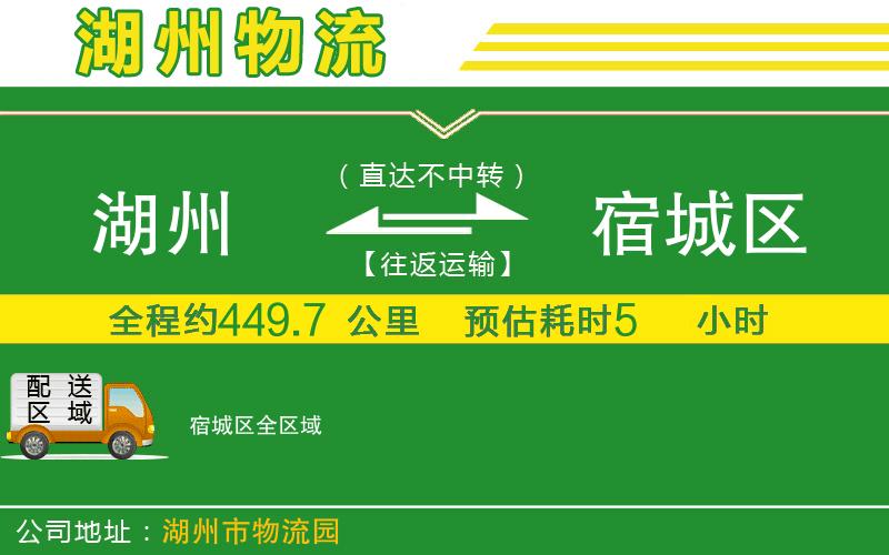 湖州到宿城區(qū)物流公司