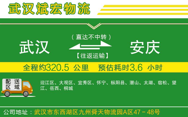 武漢到安慶物流專線