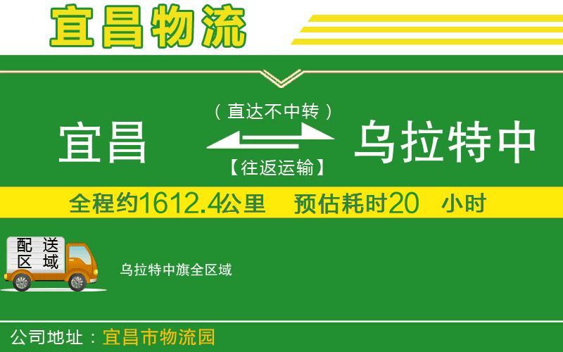 宜昌到烏拉特中旗物流公司