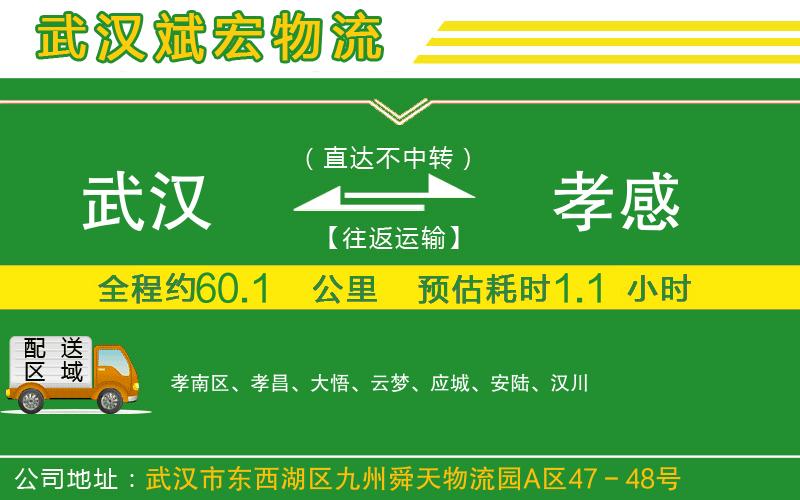 武漢到孝感貨運專線