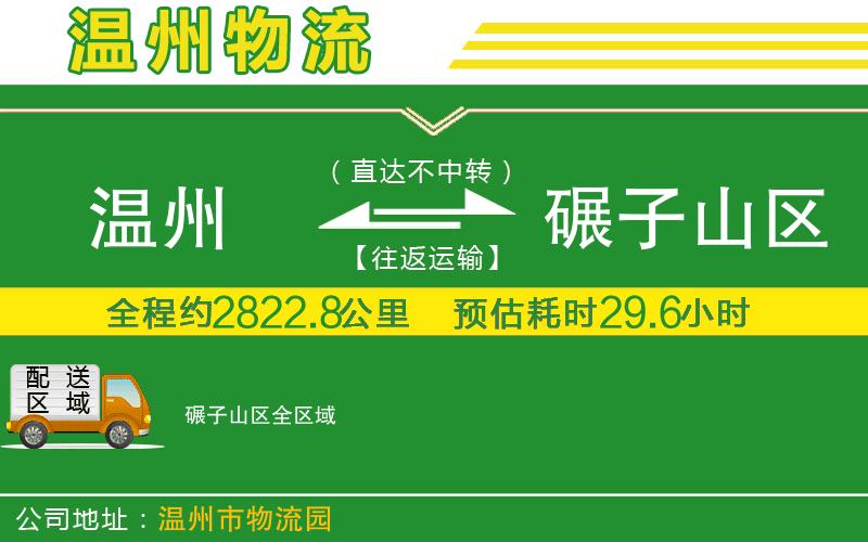 溫州到碾子山區(qū)物流公司