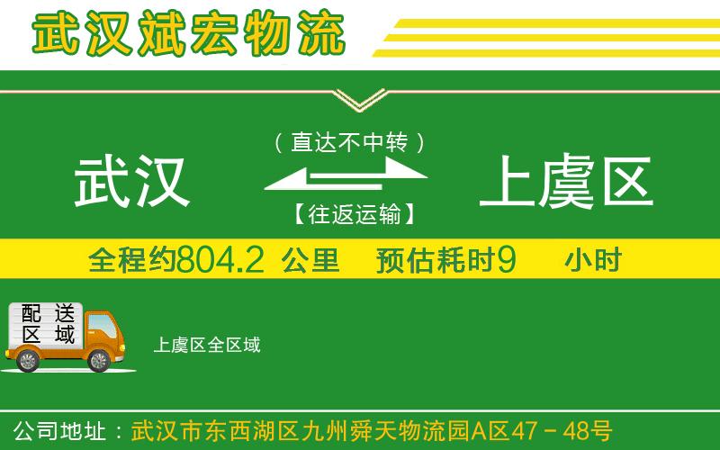 武漢到上虞區(qū)物流專線