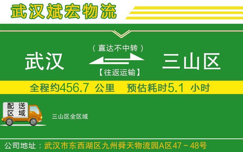 武漢到三山區(qū)貨運專線