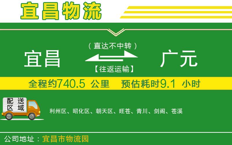 宜昌到廣元物流公司