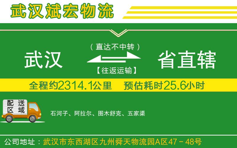 武漢到省直轄物流專線