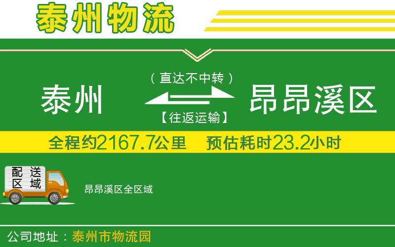 泰州到昂昂溪區(qū)物流公司