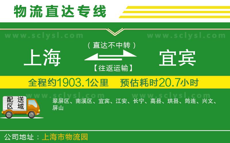 上海到宜賓物流專線