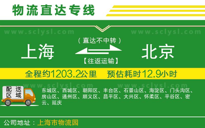 上海到北京物流專(zhuān)線(xiàn)