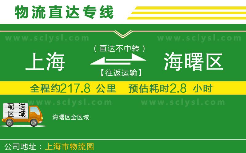 上海到海曙區(qū)物流專(zhuān)線