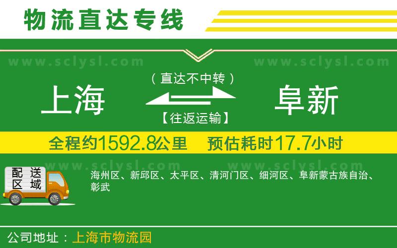 上海到阜新物流專線