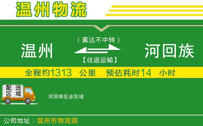 溫州到瀍河回族區(qū)物流專線