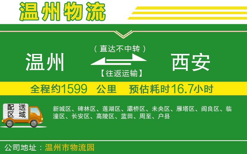 溫州到西安貨運(yùn)專線