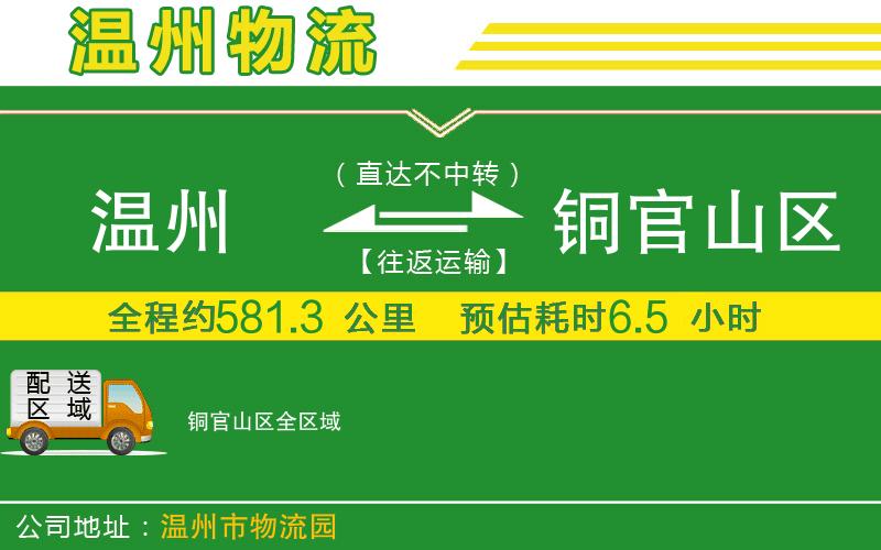 溫州到銅官山區(qū)貨運公司